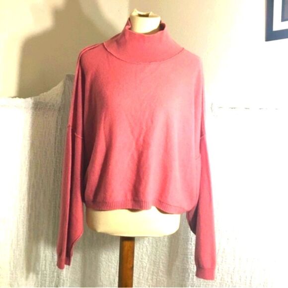 Free People NWT Rose Poppy Cashmere Sweater Size Medium - Picture 2 of 9